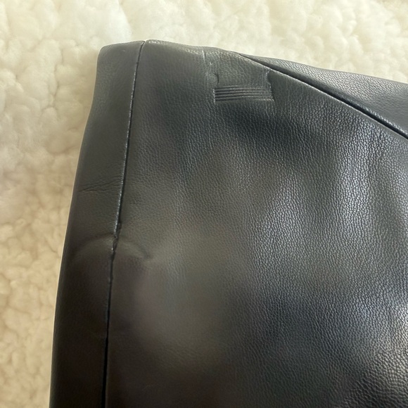 Zara Black Faux-Leather Mini Pencil Skirt - Picture 9 of 10